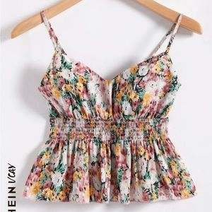 floral shein tank